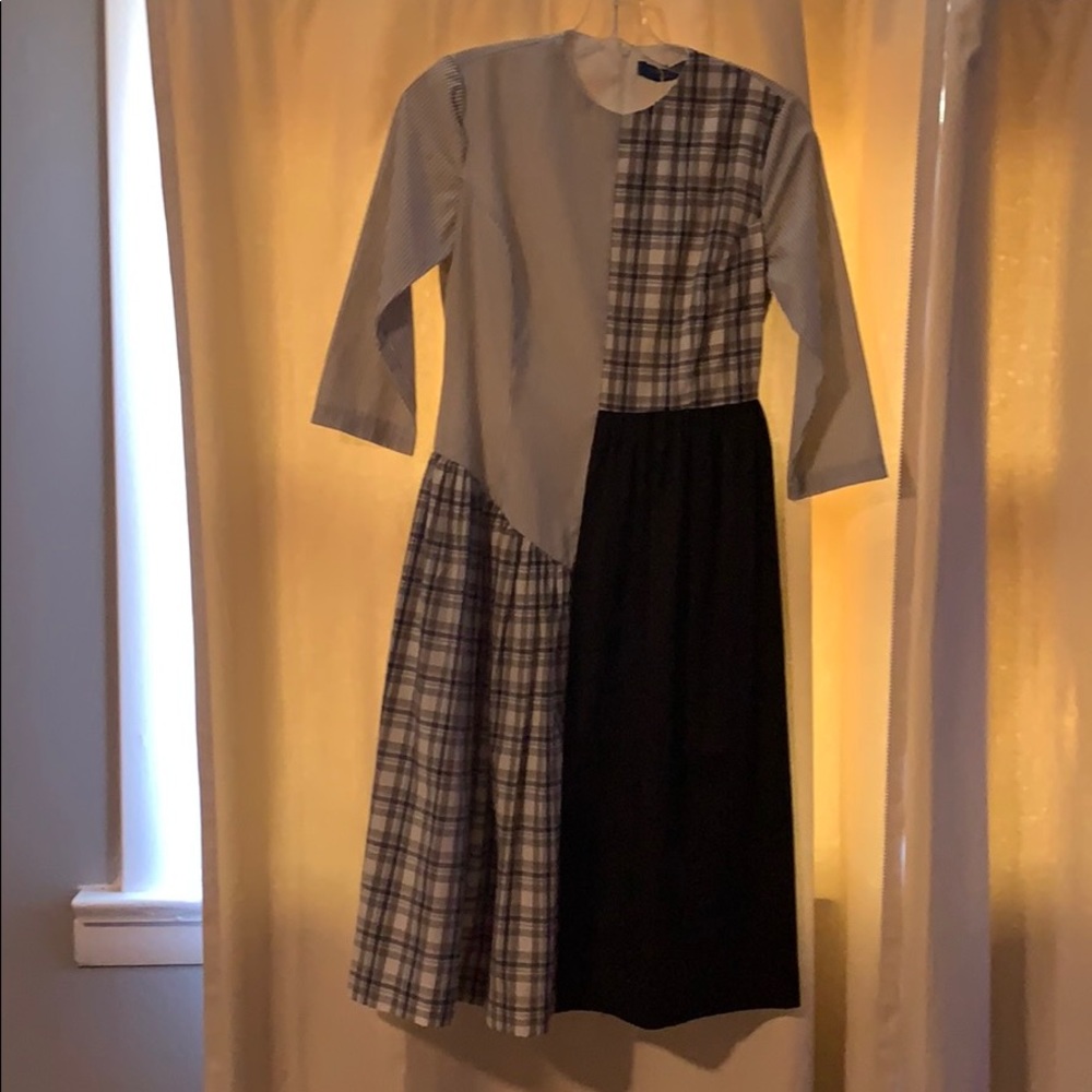 Fit and flare modest pattern dress